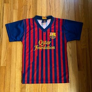 Vintage Barcelona Qatar Foundation FCB Jersey